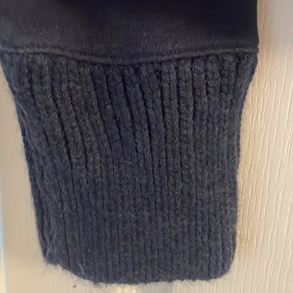 Roots cropped length mock neck sweatshirt - navy blue - Picture 4 of 5